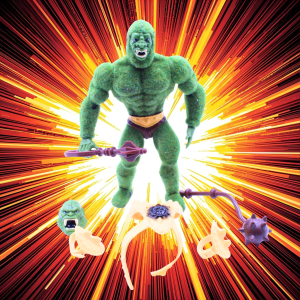 Masters of the Universe Origins Moss Man 2023 | beflockte Actionfigur